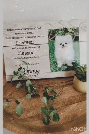 $Pet Loss Gifts | Personalized Pet Memorial Frame | Cat Loss Gift | Dog Loss Gift | Pet Bereavement Gift | Pet Sympathy Gift | Pet Loss Frame video $0