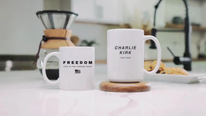 Charlie Kirk Mug Turning Point Usa Coffee Cup Freedom Gift Coffee Mug Justice For Charlie Freedom Of Speech I Am Charlie Kirk Mug Patriotism