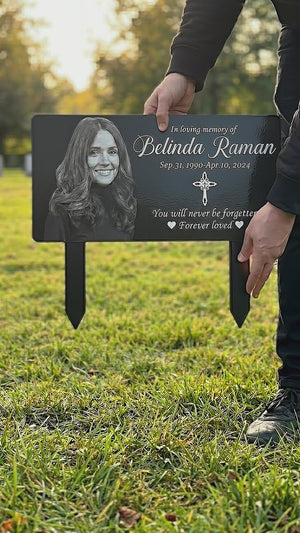 Custom Photo Grave Marker, Temporary Grave Marker With Photo, Outdoor Memorial Plaque, Sympathy Plaque, Remembrance Plaque dee0dc83-b0a7-498a-99a4-92aefb67e4f5-PSL1748505282309973.mp4