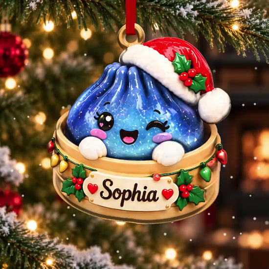 Custom Glitter Dumpling 3D Relief Ornament with Birthmonth, Glittter Dumpling, Dumpling Lover Gift, Kids Christmas Gift 8ef295a1-1d02-41eb-be1f-870864bd2191-rgrewty.mp4
