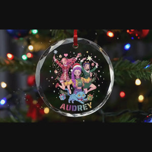 Personalized Name Huntrix Ornament,KPOP Christmas Keepsake, Huntrix Ornament,Mira Rumi Zoey Ornament, Demon Hunters Custom Ornament