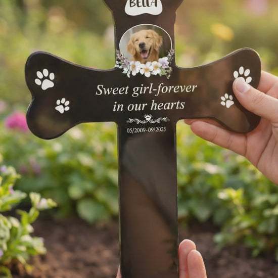 Custom Pet Grave Markers -Dog Grave Markers Outdoor Pet Grave Markers Cat Grave Markers for Cemetery Dog Tombstones for Graves Outdoor Dog Memorial Gifts for Loss of Dog a7d41f31-9055-4a6d-a9f0-53a9f4fd05b7-PSL1746501350529588.mp4