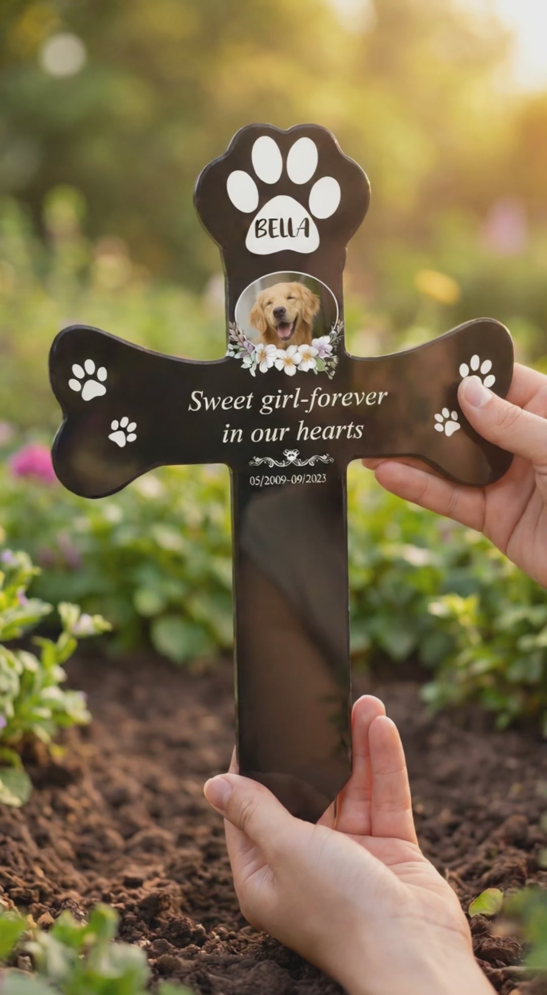 Custom Pet Grave Markers -Dog Grave Markers Outdoor Pet Grave Markers Cat Grave Markers for Cemetery Dog Tombstones for Graves Outdoor Dog Memorial Gifts for Loss of Dog a7d41f31-9055-4a6d-a9f0-53a9f4fd05b7-PSL1746501350529588.mp4