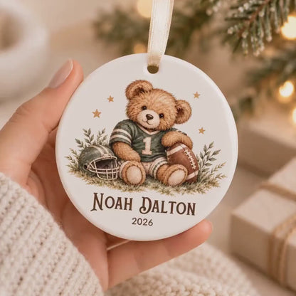 Personalized Football Christmas Ornament, Sports Teddy Bear Custom Name Keepsake, Boy Christmas Gift, Kids Sports Gift, Football Player Gift 547269ac-73fc-48bc-bdc2-0a033b0beb0b-gtrtyukui-p.mp4