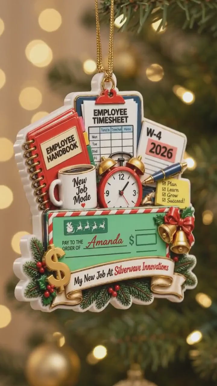 Custom New Job 3D Relief Ornament, Coworker Congrat Gift, Career Achievement Keepsake, 1st Job Gift, Gift For Coworkers, New Promotion gift 227d4d73-c0a6-462a-bdfe-fa89b0655a2f-gfhdrfgr.mp4