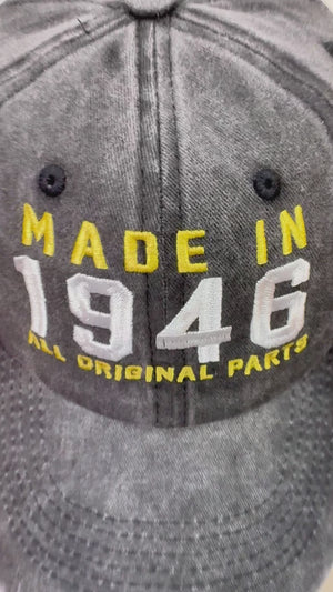 80th Birthday Gift, Vintage Embroidered Hat for 80th Birthday, Born In 1944 Cap c511c991-36a9-4e46-b6fe-01869bd5b0f2-PSL1716536259917615.mp4