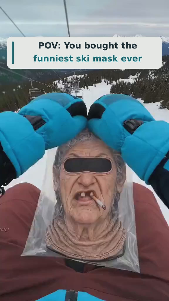 Bigfoot Sasquatch Balaclava Mask, Yeti Ski Face Cover, Funny Winter Headwear, Gift for Bigfoot Lovers 7e2097a6-926d-4f0f-987a-587d6406214a-vid_v1_edited.mp4