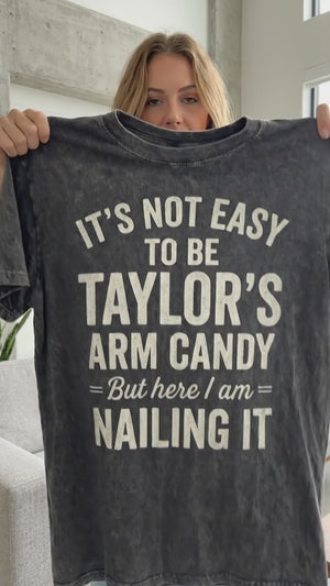 Personalized Arm Candy Shirt Funny Couples Custom Name T-Shirt, It s Not Easy To Be [Custom Name] s Arm Candy c56ef3ec-2abc-4f6a-95c3-067f35106607-PSL1759821733412414.mp4