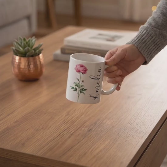 Custom Coffee Mug with Birth Flower & Name - Ceramic Personalized Coffee Cup for Women, Pretty Floral Tea Mugs Gift for Mom Wife Grandma Daughter Sister Coworker Best Friend Birthday 5f41abcc-d156-41c6-94f9-b442a01fd4b4-PSL1773888695158382-converted.mp4