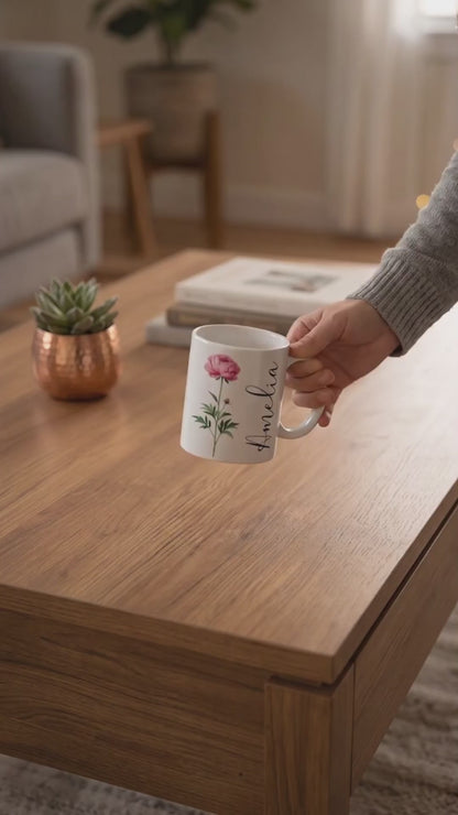 Custom Coffee Mug with Birth Flower & Name - Ceramic Personalized Coffee Cup for Women, Pretty Floral Tea Mugs Gift for Mom Wife Grandma Daughter Sister Coworker Best Friend Birthday 5f41abcc-d156-41c6-94f9-b442a01fd4b4-PSL1773888695158382-converted.mp4