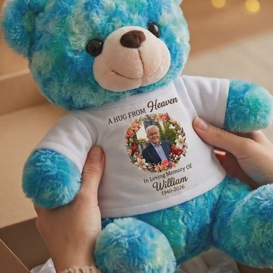 A Hug From Heaven Flower Forever In My Heart Teddy Bear - Memorial Gift - Personalized Plush Bear 1315371e-6259-4015-88d2-2869959898c7-PSL1782912893671156-converted.mp4
