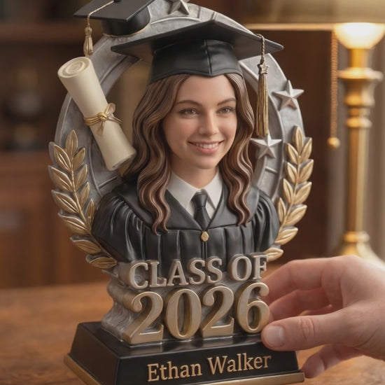 Proud Graduation Trophy - Personalized Graduation Custom Shaped Acrylic Plaque 4257d4b4-0aa9-49fa-bbea-01c2307ad534-PSL1778584636560796.mp4