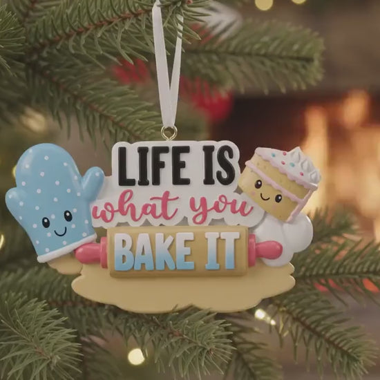 Personalized Baking Christmas Ornament For Bakers, Custom Name Pastry Chef Gift And Bakery Keepsake, Gift For Cooking Lover 9dd63904-9c79-4649-8a44-4446f0e16b80-ui.mp4