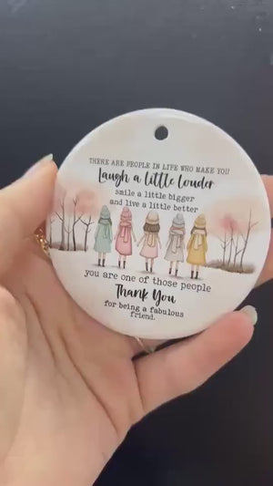 Thank You Friend Ornament, Personalized Friend Christmas Ornament, Friendship Ornament Gift, Custom Friend Gift Ornament 2025, BFF Ornament