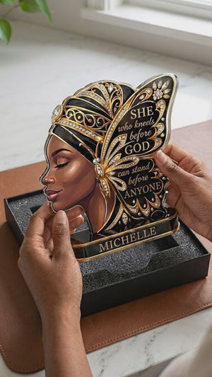 She Who Kneels Before God Butterfly - Personalized Custom Shaped Acrylic Plaque 1bca6a95-8382-40f0-9fda-568c0f9fa8db-PSL1778224774127655.mp4