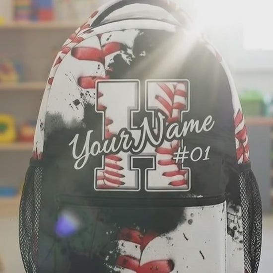 Custom Baseball Backpack for Boys Kids Personalized Initial School Bookbag with Name Customized Sports Schoolbag for Kindergarten Elementary Primary Senior Middle 66fab314-330f-42ee-946c-8a52fd6b13bc-PSL1754273178962944-converted.mp4