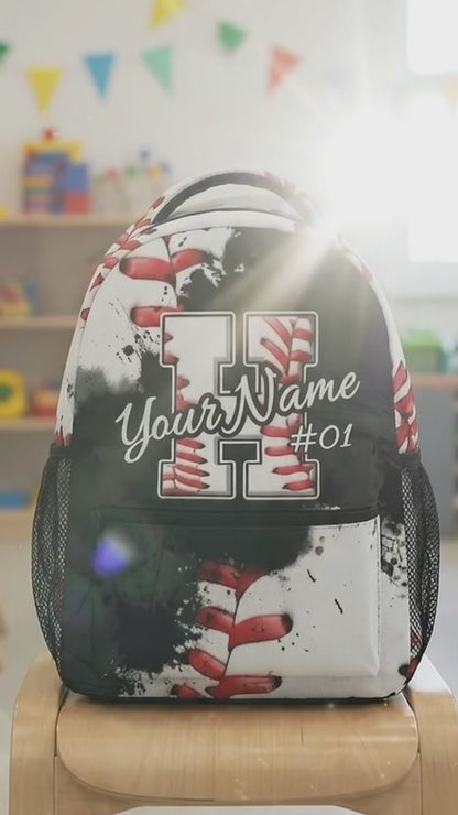 Custom Baseball Backpack for Boys Kids Personalized Initial School Bookbag with Name Customized Sports Schoolbag for Kindergarten Elementary Primary Senior Middle 66fab314-330f-42ee-946c-8a52fd6b13bc-PSL1754273178962944-converted.mp4
