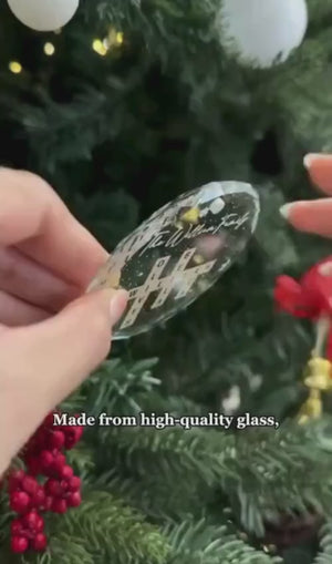 Wicked Christmas Glass Ornament Elphaba Glinda Ornament Wicked Change For Good Ornament Friendship Christmas Gift Broadway Wicked Musical