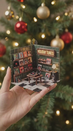 Personalized Vinyl Record Store Ornament, Music Lover Gift Hims, Hers 00e0e22d-1fbd-417e-95be-d67c1b241214-video.mp4