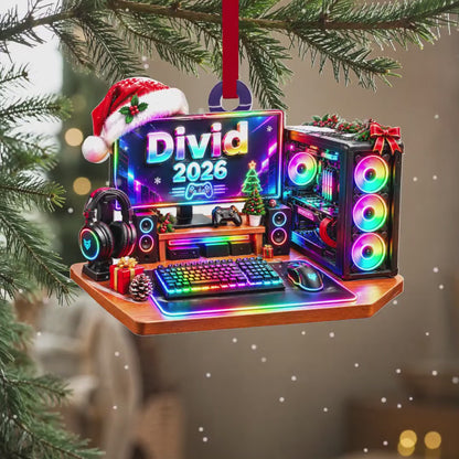Custom Gaming PC 3D Relief Ornament, Gaming Christmas Gift, Gift For Gamer, Custom Name Gaming Ornament Computer Ornament, Game Lover Gift a8d733e7-8795-4fe7-a165-6ec377ab0485-dfhreygre.mp4