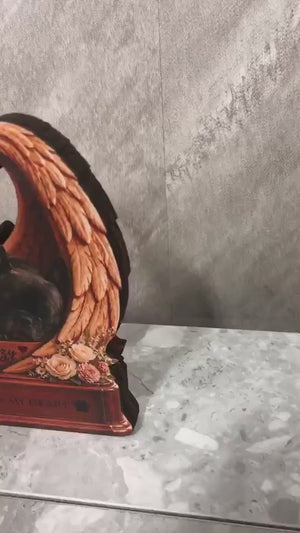 Personalized Pet Memorial Wooden Block with Angel Wings, Custom Dog Remembrance Gift, Forever in My Heart Pet Loss Keepsake, Sympathy Decor 34d0ab69-f127-422d-9c84-cb96fc2205a9-fhfgfgfh.mp4