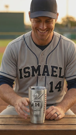 Baseball Player With Name & Number - Personalized Tumbler, Gift For Baseball Lover 1c559493-c4cc-4f4b-b09b-f86d00cfbac1-PSL1776054060371405-converted.mp4