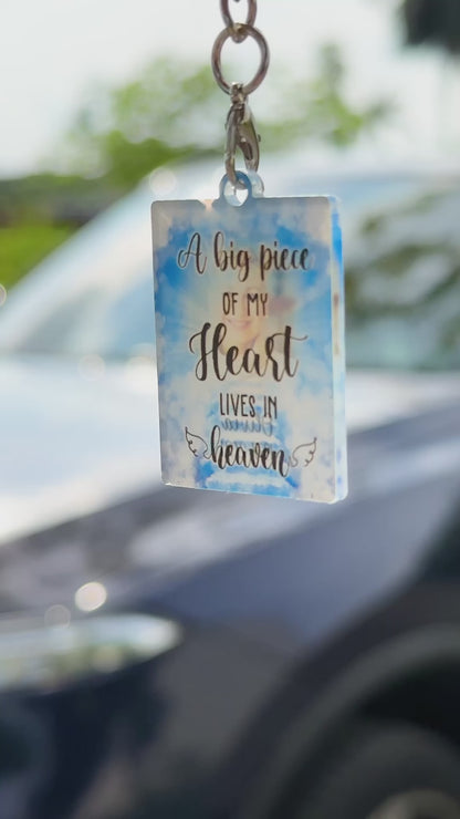 Customizable Memorial Keychain-Remembrance Keyrings-Bereavement Personalized Gifts