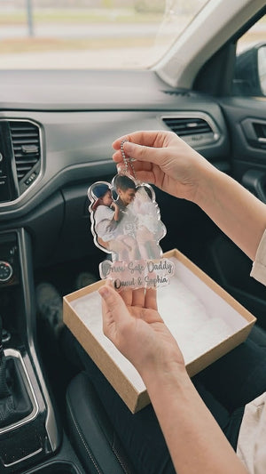 Custom Photo Hanging Car Ornament Gift For Dad, Personalized Gift For Fathers Day, Drive Safe Daddy Gifts, Car Accessories 97bde847-75f7-441c-b323-023db1ba63c3-PSL1718350068114692.mp4