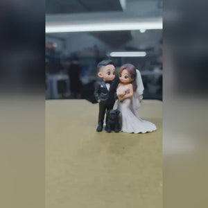 Custom Couple Figurine, Doll, Custom Valentine Gift for Couples, Custom Wedding Cake Topper, Gift For Hims, Hers, Couple