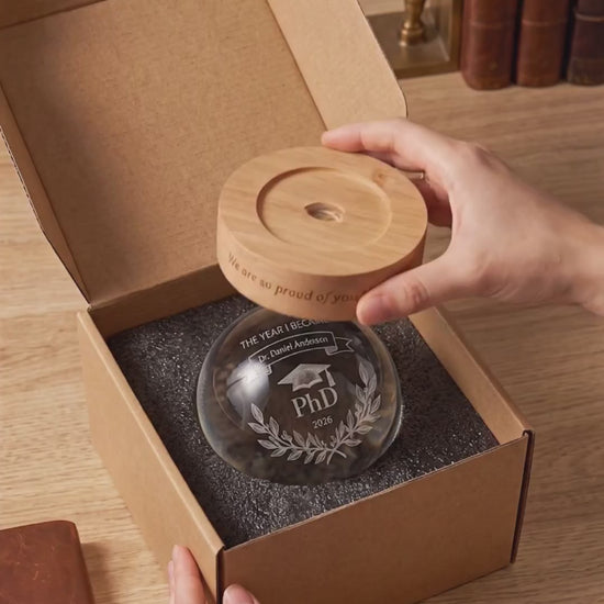 Personalized Phd Graduation Gift, Class of 2026 Crystal Ball Night Light,Phinished Gift, PhD Grad Gift,Custom PhD Doctorate Gift for Him Her 76d5a986-1ec7-40ba-a7f8-12fb1b8029ea-PSL1777693017287328-converted.mp4