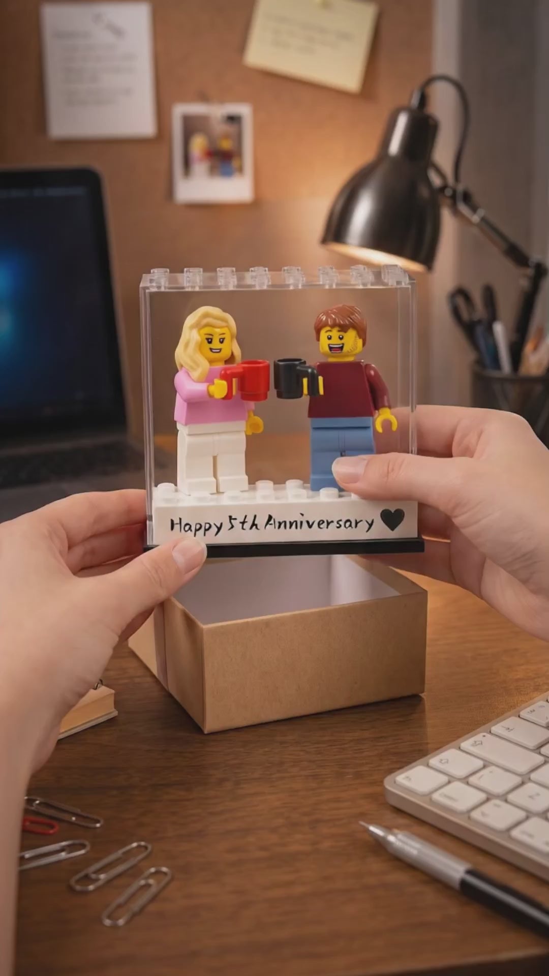 Personalized Minifigure Anniversary Gift, Custom Couple Figure with Names, Romantic Present ed7d6acc-5440-438f-8532-80c07b29a8e9-PSL1782533986089468-converted.mp4