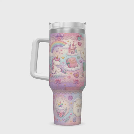 Personalised Unicorn 40oz Insulated Tumbler | Custom Handle & Straw Cup, Gift For Hers ca66e001-4c6e-491c-8e2a-e37fd49cdf2a-vid_v1-3-.mp4