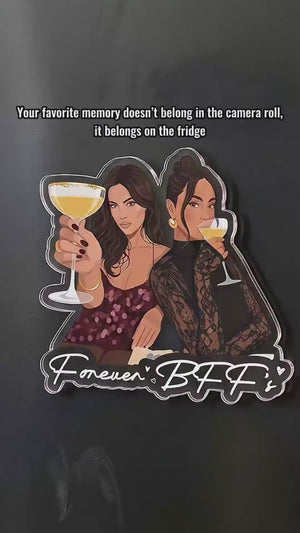 Personalized Besties Photo Magnet, Custom Best Friend Fridge Magnet, Acrylic BFF Picture, Besties Forever, Friendship Thank You Gift for Her 3405b21a-4da5-4825-8208-187fa214ec20-GFGFGFGFGFGFGFGF.mp4