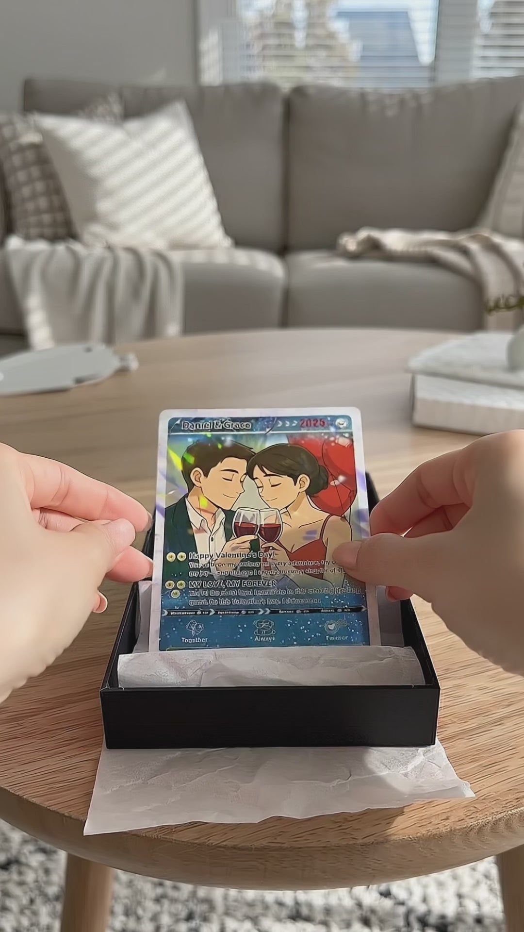 Personalized Pokemon Valentine s Day Card, Custom Anime Photo Card, Valentine Gift, Game Couple Card, Gift for Game Couples,Gift for Him/Her f842845d-45fa-4985-b7ef-f4d2e176d350-PSL1767595838016160.mp4