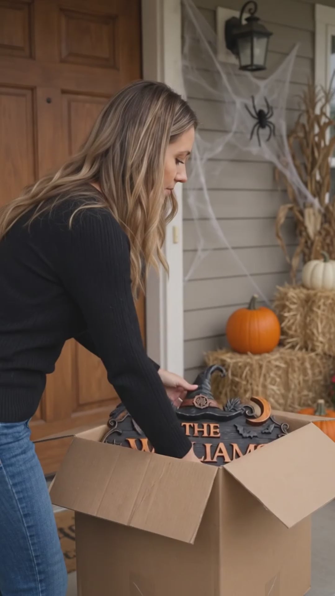 Halloween Witch Welcome Personalized Door Sign – Custom Family Name Porch Decor 23b11445-145b-4375-a000-7980800127c5-PSL1784541692137228-converted.mp4
