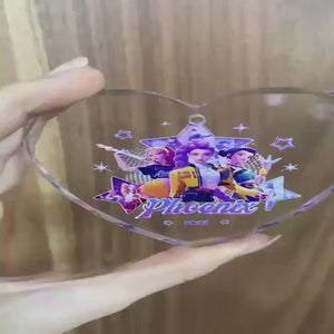 Personalized KPOP Huntrix Ornament, Custom Kpop Demon Hunter Ornament, Decor Christmas Gift for Demon Hunter Fan