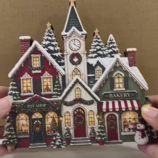 Christmas Bookshop Wooden Block, Cozy Bookstore Christmas Decor, Book Lover Gift, Holiday Shelf Decor, Christmas Village Bookstore 559d5555-82ac-4c83-b66f-b78b9ff1757d-ghho.mp4