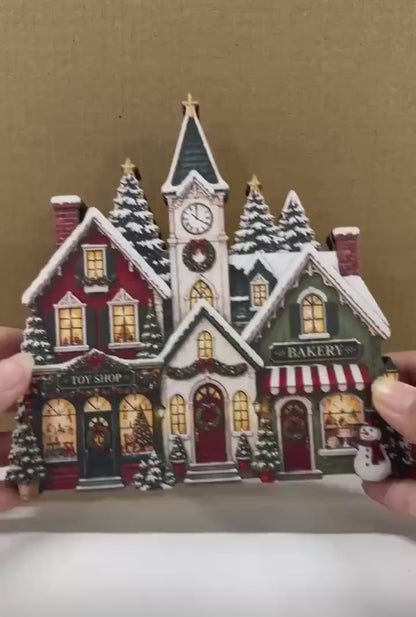 Christmas Bookshop Wooden Block, Cozy Bookstore Christmas Decor, Book Lover Gift, Holiday Shelf Decor, Christmas Village Bookstore 559d5555-82ac-4c83-b66f-b78b9ff1757d-ghho.mp4