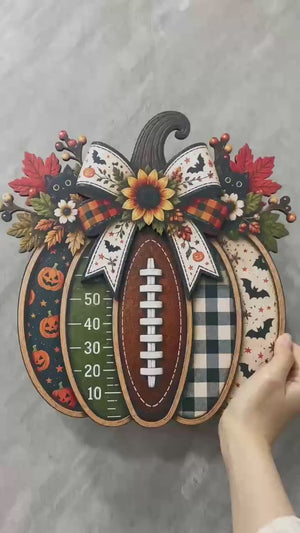 Football Pumpkin Door Sign, Halloween Fall Wreath, Autumn Sports Decor, Game Day GIFT 2026, Harvest Front Door Hanging, Football Fan Gift 8fdee9c0-2029-4ac3-9724-a5040eacf269-ghfgy.mp4