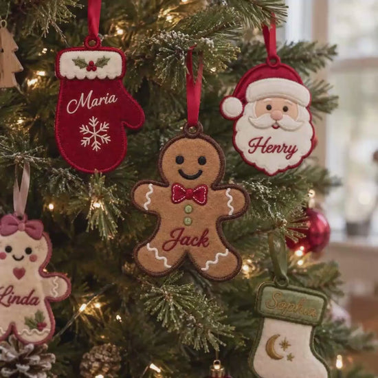 Personalized Christmas Ornament, Custom Name Embroidered Felt Decor, Family Christmas Gifts ac609bce-a0c6-42cc-bc78-83cea4c88fac-cfbhfh.mp4