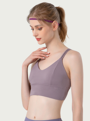 Lululeom Cloud Cross Strap Yoga Bra FSLS1092-B