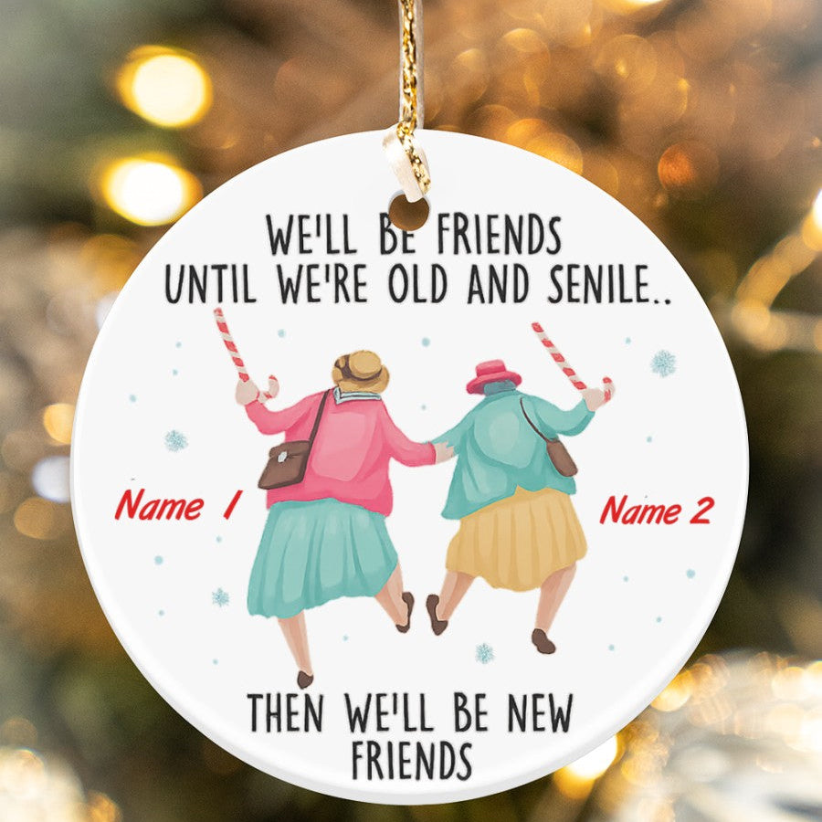 Custom Ornament For Friends, Friendship Ornament 2025, Christmas Gift, Gift For Friends, Christmas Keepsake, Gift For Her, Besties Ornament