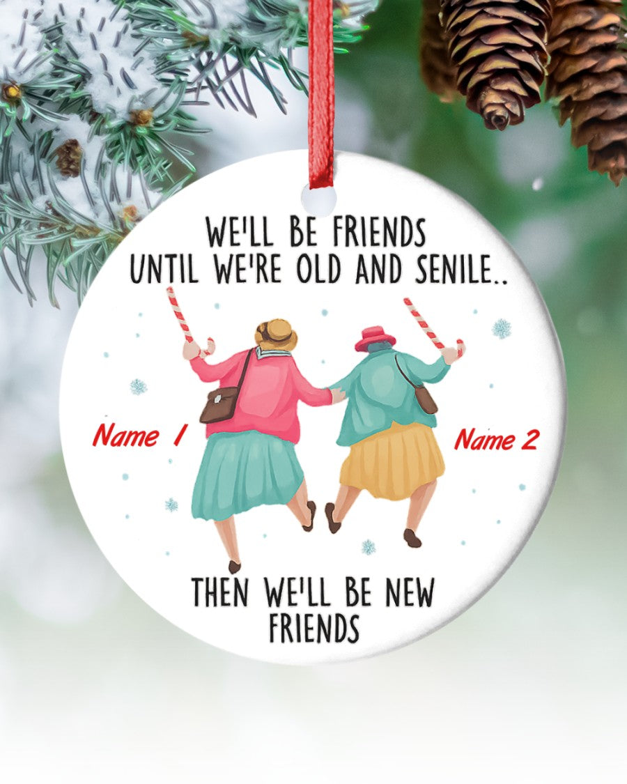 Custom Ornament For Friends, Friendship Ornament 2025, Christmas Gift, Gift For Friends, Christmas Keepsake, Gift For Her, Besties Ornament