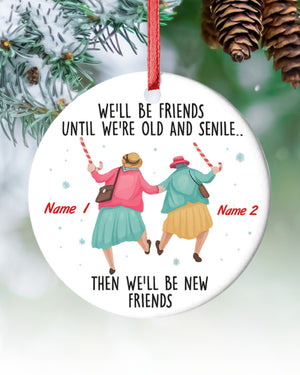Custom Ornament For Friends, Friendship Ornament 2025, Christmas Gift, Gift For Friends, Christmas Keepsake, Gift For Her, Besties Ornament