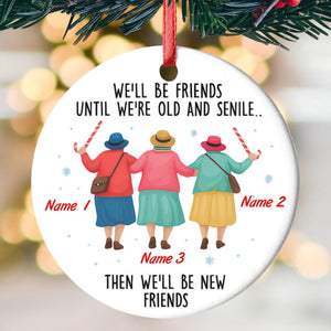 Custom Ornament For Friends, Friendship Ornament 2025, Christmas Gift, Gift For Friends, Christmas Keepsake, Gift For Her, Besties Ornament