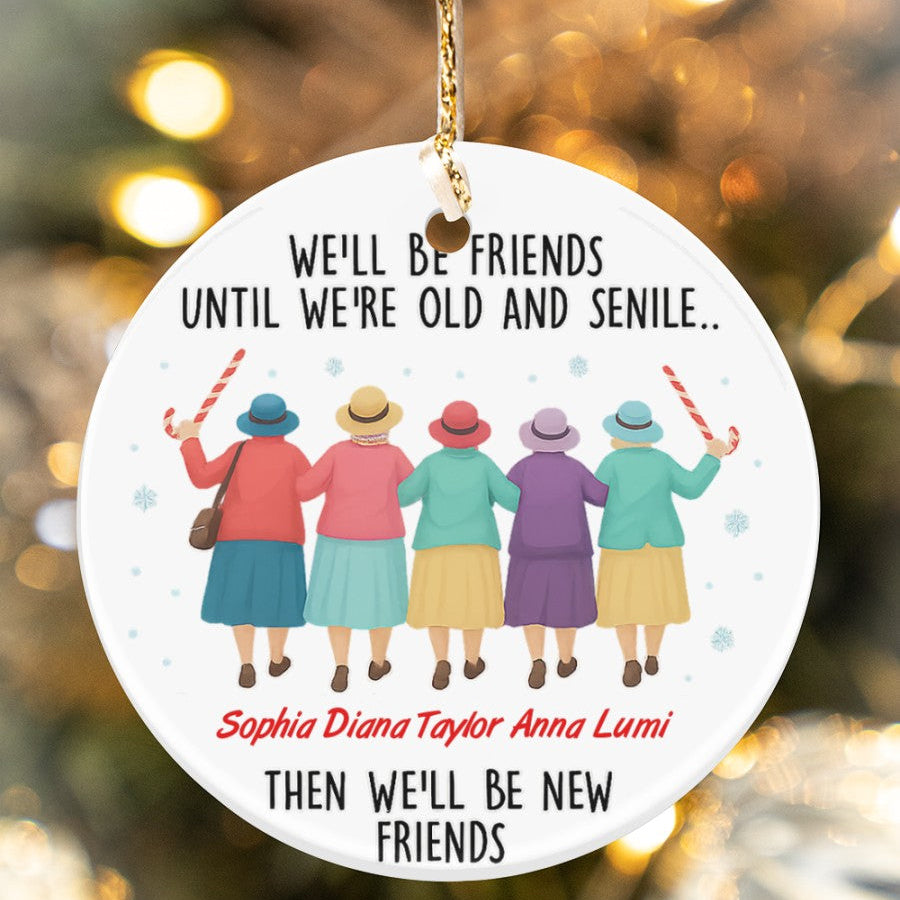 Custom Ornament For Friends, Friendship Ornament 2025, Christmas Gift, Gift For Friends, Christmas Keepsake, Gift For Her, Besties Ornament