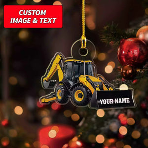 Personalized Skid Steer Loader Ornament 2024 Custom Christmas Ornament 2024 2D