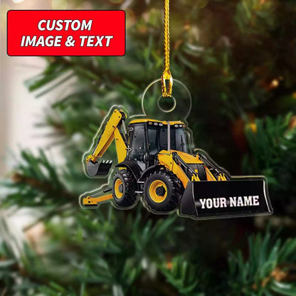 Personalized Skid Steer Loader Ornament 2024 Custom Christmas Ornament 2024 2D