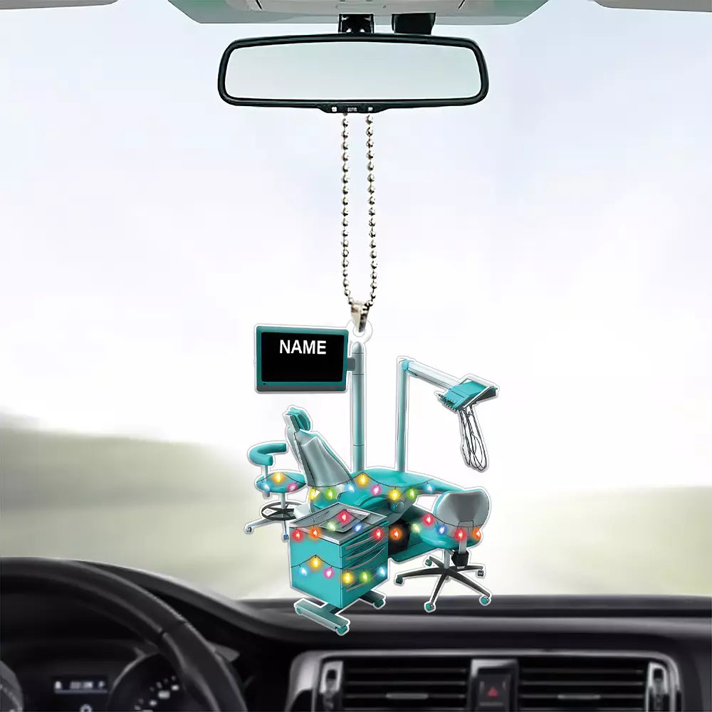 Personalized Dental Ornament, Dental Christmas Ornament, Dentist Xmas Ornament