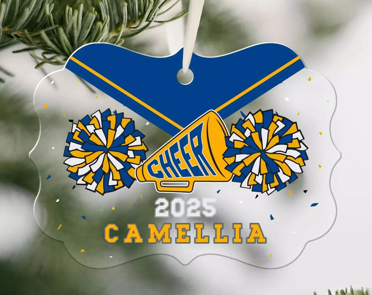 Personalized Cheerleader Ornament Christmas Tree Ornaments Cheerleader Gifts